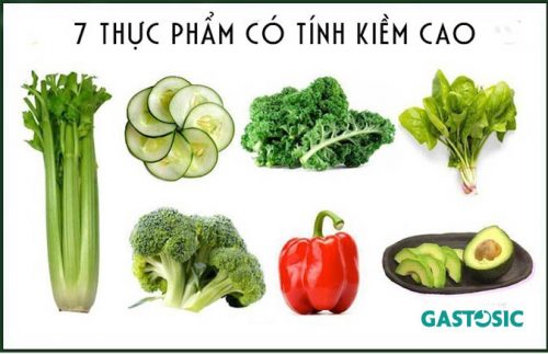 Các loại thực phẩm có tính kiềm
