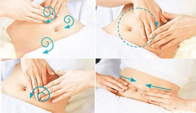 Cách massage bụng