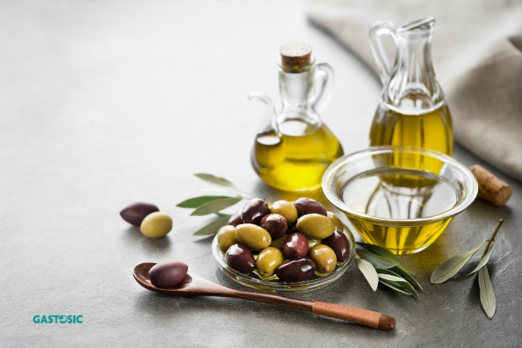 Thực phẩm chữa viêm loét dạ dày - dầu oliu